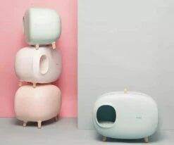 MakeSure Kattenbak Met Lade - Groen - 60 X 38 X 45 Cm - Design -Huisdierbenodigdheden 1200x1000 11