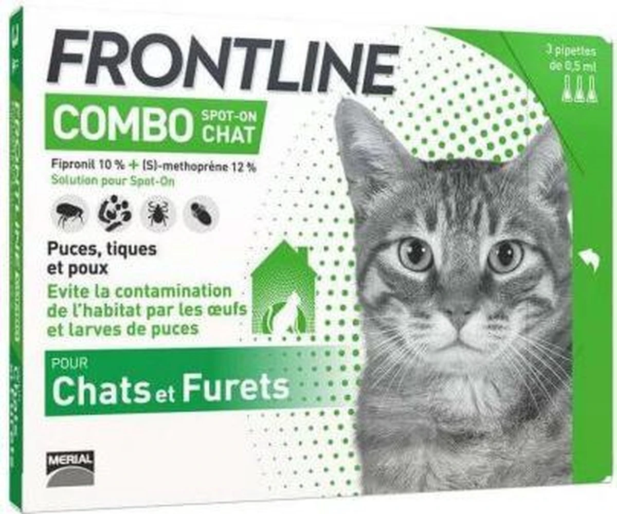 Frontline Combo Anti Vlooienmiddel En Tekenmiddel Kat - 3 Pipetten 10 Frontline Combo Anti Vlooienmiddel En Tekenmiddel Kat - 3 Pipetten - Afbeelding 10