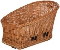 Basil Pasja Hondenfietsmand L - Achter - Riet - Inclusief MIK-adapterplaat - Large - 50 Cm - Bruin -Huisdierbenodigdheden 1200x1007