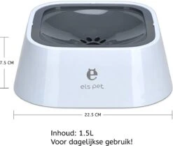 Els Pets Drinkbak Voor Honden - Anti Knoei Drinkbak - 1.5L - Anti Slobberen - Drinkbak Voor In De Auto - Road Refresher - Grijs -Huisdierbenodigdheden 1200x1016 2