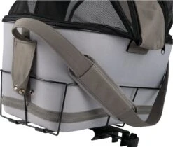 Zoofari Fiets Hondenmand - Max. Belasting: 6 Kg - Met Geïntegreerd Signaaltoon - Ca. 47 X 29 X 45 Cm (l X B X H) - Stevig Metalen Frame Voor Montage Op De Bagagedrager - Met Zijdelingse Gaasafdekkingen Voor Een Goede Luchtcirculatie - Uitneembare Tas -Huisdierbenodigdheden 1200x1021 6