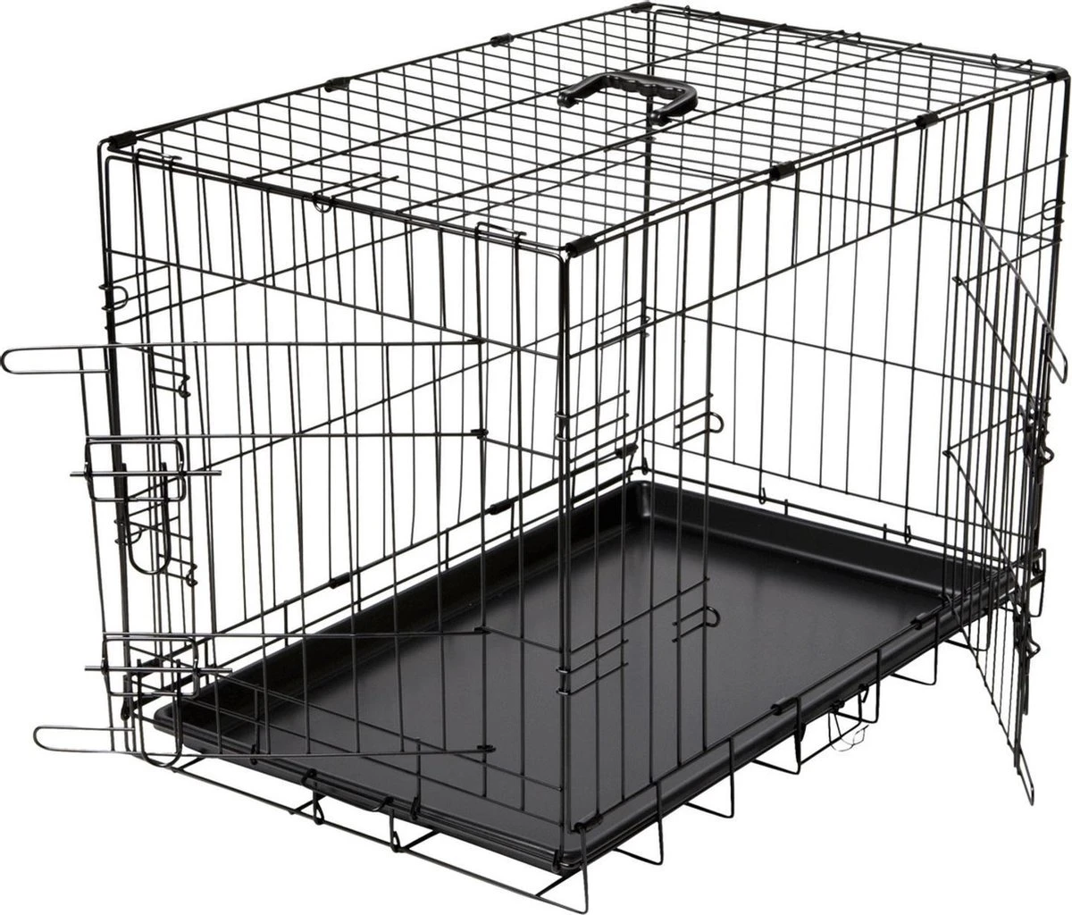 Adori Hondenbench - Zwart - M - 76 X 48 X 54 Cm 2 Adori Hondenbench - Zwart - M - 76 X 48 X 54 Cm - Afbeelding 2