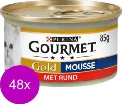 Merkloos Gourmet Gold Mousse 85 G - Kattenvoer - 48 X Rund -Huisdierbenodigdheden 1200x1025 13