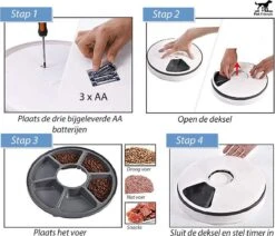 PetFriends Automatische Voerbak Voor Hond En Kat - Incl. Batterijen - Voerautomaat Met 6 Compartimenten - 24 Uurs Timer - Elektrische Voederbak -Huisdierbenodigdheden 1200x1028 3