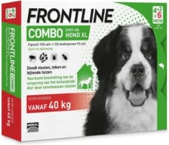 Frontline Combo - XL: Van 40 Tot 60 Kg - Anti Vlooienmiddel En Tekenmiddel - Hond - 6 Pipetten