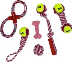 Honden Speelgoed - Puppy Speelgoed - 11 Stuks - Roze - 1 Speeltje Gratis - Honden Knuffel - Trektouw - Honden Speeltjes -Huisdierbenodigdheden 1200x1033 1