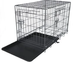 Adori Safety+ Bench Met 2 Deuren Grijs - Hondenbench - 61x43x49 Cm -Huisdierbenodigdheden 1200x1034 6