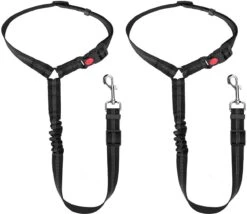 Nobleza Hoofdsteun Gordel - Voor Honden Zwart - 2 Stuks