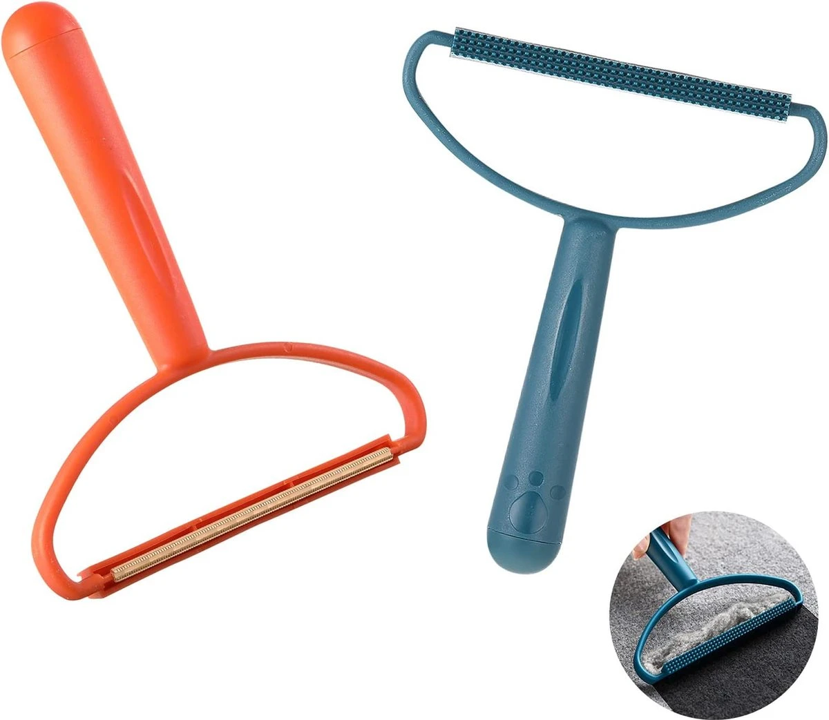 Doodadeals® | Huisdierhaar Verwijderaar | Kattenhaar Verwijderaar | Tapijt, Meubels En Jas | Blauw Of Oranje | 1 Stuk 1 Doodadeals® | Huisdierhaar Verwijderaar | Kattenhaar Verwijderaar | Tapijt, Meubels En Jas | Blauw Of Oranje | 1 Stuk