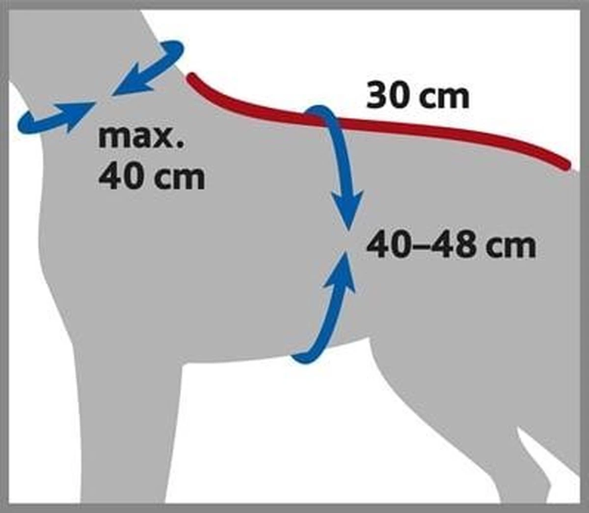 Trixie Badjas Hond Badstof Grijs (50 CM) 5 Trixie Badjas Hond Badstof Grijs (50 CM) - Afbeelding 5