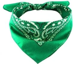 Merkloos Bandana - Groen - Unisex - Festival - Carnaval - Bandana Hond