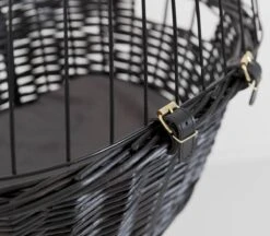 Trixie Wilgen Fietsmand Voorop Zwart Met Kussen En Kap - 50X41X35 CM -Huisdierbenodigdheden 1200x1051 3