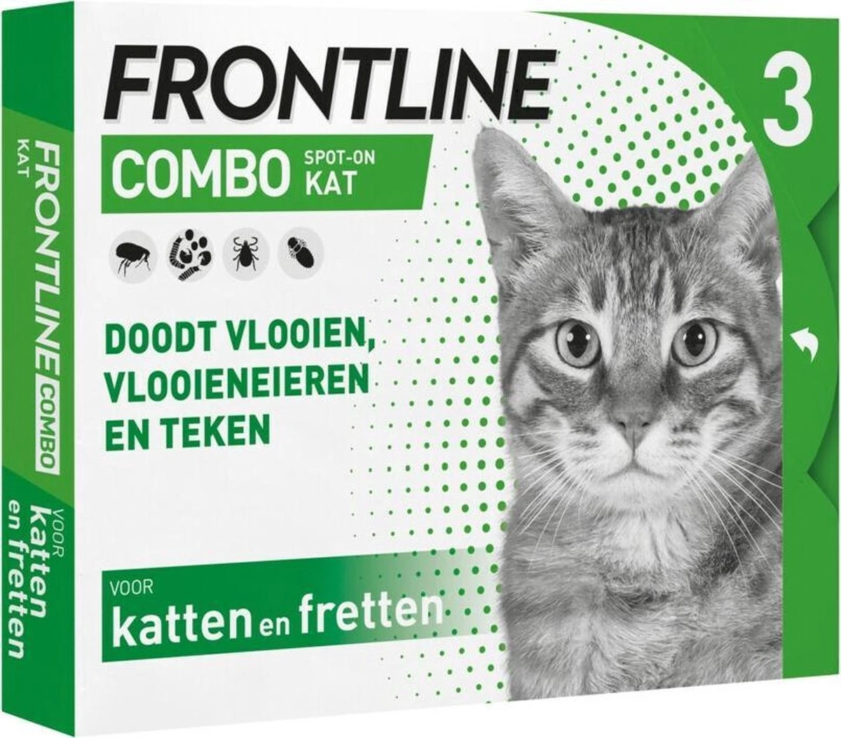 Frontline Combo Anti Vlooienmiddel En Tekenmiddel Kat - 3 Pipetten 8 Frontline Combo Anti Vlooienmiddel En Tekenmiddel Kat - 3 Pipetten - Afbeelding 8