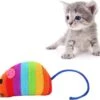 Merkloos EPIN | Pluche Regenboog Speelmuis | Katten Speelgoed | Speelmuizen | Speel Muisje