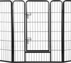 Merkloos Topmast Premium Puppyren - 120 Cm Hoog - 640 Cm Omtrek - Hondenren - Hondenhok - Zwart -Huisdierbenodigdheden 1200x1058 9
