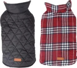 Stijlvol Omkeerbaar Winter Hondenjasje In Engelse Stijl - BEIGE - EXTRA LARGE (XL) -Huisdierbenodigdheden 1200x1059 10