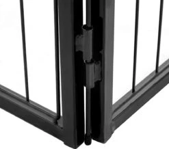 Transformeerbare Hondenren - Dieromheining Van 60 Cm Hoog En 210 Cm Diagonaal - Zwart -Huisdierbenodigdheden 1200x1061 2