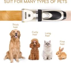 Nobleza B78 - Dieren Tondeuse Set - 4 Opzetkammen - Voor Huisdieren Katten & Honden - Draadloos -Huisdierbenodigdheden 1200x1062 1
