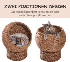 PawHut Kattenmand Rotan Kattennest Kattenbed Met Kussen Huisdierbed Bruin D30-104 17 PawHut Kattenmand Rotan Kattennest Kattenbed Met Kussen Huisdierbed Bruin D30-104 -Huisdierbenodigdheden 1200x1062 7