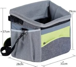 Viervoetjes - Fietsmand Voor Honden - Met HondenRiem - Draagbare Honden Fietsmand - Grijs & Groen 13 Viervoetjes - Fietsmand Voor Honden - Met HondenRiem - Draagbare Honden Fietsmand - Grijs & Groen -Huisdierbenodigdheden 1200x1064