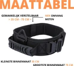 Always Prepared © Pro K9 Halsband Hond - Hals 35-75 CM - Hondenhalsband - Geschikt Voor Iedere Hondenriem - Voor Middel En Grote Honden - Best Getest 2022 - 450KG Anti Trek Test - One Size Zwart -Huisdierbenodigdheden 1200x1064 6