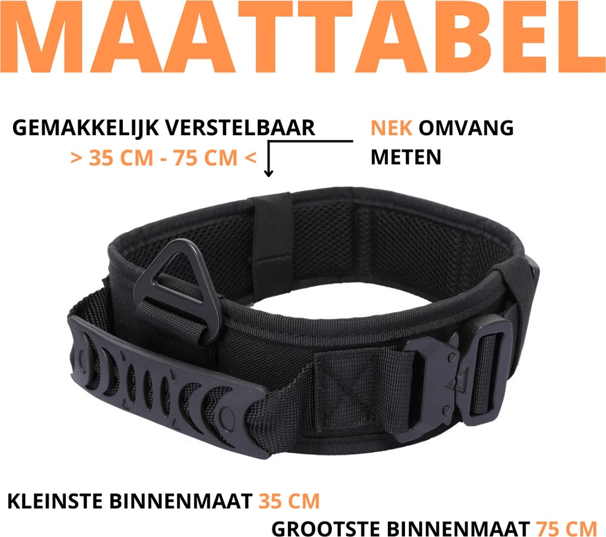 Always Prepared © Pro K9 Halsband Hond - Hals 35-55 CM - Hondenhalsband - Geschikt Voor Iedere Hondenriem - Voor Middel En Grote Honden - Best Getest 2022 - 450KG Anti Trek Test - One Size Black 4 Always Prepared © Pro K9 Halsband Hond - Hals 35-55 CM - Hondenhalsband - Geschikt Voor Iedere Hondenriem - Voor Middel En Grote Honden - Best Getest 2022 - 450KG Anti Trek Test - One Size Black - Afbeelding 4