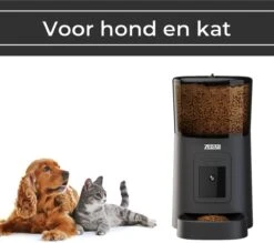 Automatische Voerbak Kat En Hond Zwart - Met Verstelbare Camera - Voerautomaat Met Smartphone Besturing - Voerinhoud 6 Liter - Voerdispenser - Zedar A900 -Huisdierbenodigdheden 1200x1066 1