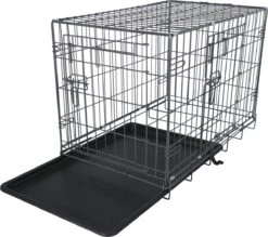 Adori Safety+ Bench Met 2 Deuren Grijs - Hondenbench - 61x43x49 Cm -Huisdierbenodigdheden 1200x1066 10