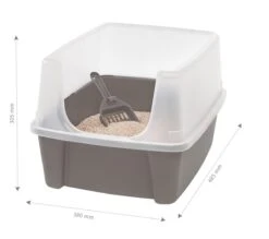 Iris Ohyama Kattenbak Open CLH-12 - Kunststof - Taupe/Wit - Met Schepje 7 Iris Ohyama Kattenbak Open CLH-12 - Kunststof - Taupe/Wit - Met Schepje -Huisdierbenodigdheden 1200x1066 20