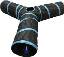 Adori Katten Tunnel 3 Gangen - Kattenspeelgoed - Ø25x50 Cm Zwart -Huisdierbenodigdheden 1200x1071 16