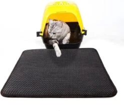 Oorspronkelijke Kattenbakmat, Kattenbak Mat Accessoire, Grit Opvangen, Honinggraad, Katten Mat, Waterdichte Dubbele Laag, Zwart, Urine/water Afstotend, Kat & Kitten, Cat Litter Mat 40x50cm -Huisdierbenodigdheden 1200x1074 9