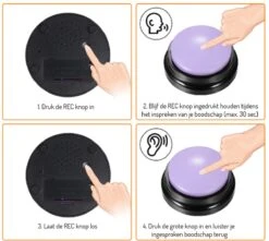 Merkloos Dog Buttons Praatknop Voor Honden - Met Opname Functie - Met Stickers - Intelligentie Speelgoed - 4 Stuks 8 Merkloos Dog Buttons Praatknop Voor Honden - Met Opname Functie - Met Stickers - Intelligentie Speelgoed - 4 Stuks -Huisdierbenodigdheden 1200x1075 4