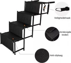 Viervoetjes - HondenTrap - Loopplank - Inklapbaar - Zwart -Huisdierbenodigdheden 1200x1076 1