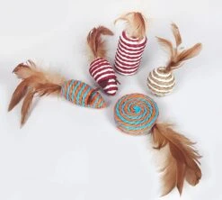 Make Life Beautiful® - Kattenspeeltjes Set - 7-delig - Kattenspeelgoed - Kattenhengel - Speelmuisjes - Kattenspeelgoed Set -Huisdierbenodigdheden 1200x1077 16