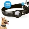 Vulpes Pets® Hondenhalsband Geschikt Voor Apple AirTag - Apple Airtag Halsband Voor Honden Pro - Veilig, Lichtgewicht, Reflecterend & Comfortabel - Anti-kras En Waterbestendig - Incl. 2 Accessoires - 36-44 CM - M