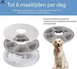 PetFriends Automatische Voerbak Voor Hond En Kat - Incl. Batterijen - Voerautomaat Met 6 Compartimenten - 24 Uurs Timer - Elektrische Voederbak -Huisdierbenodigdheden 1200x1078 6