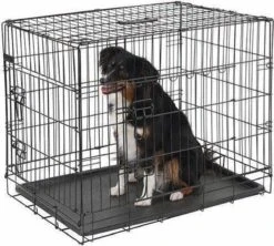 Merkloos Hondenbench - Zwart - 91 X 61 X 67 Cm