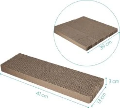 Navaris Kartonnen Krabplanken Voor Katten - Krabkarton Set Van 3 Stuks - 3 Krabmatten - Katten Karton Voor Ontspanning En Spelen -Huisdierbenodigdheden 1200x1081 9