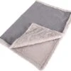 Happilax Fluffy Hondendeken Voor Auto & Bank, Wasbare Hondenmat Voor Op Reis, Grijs, L
