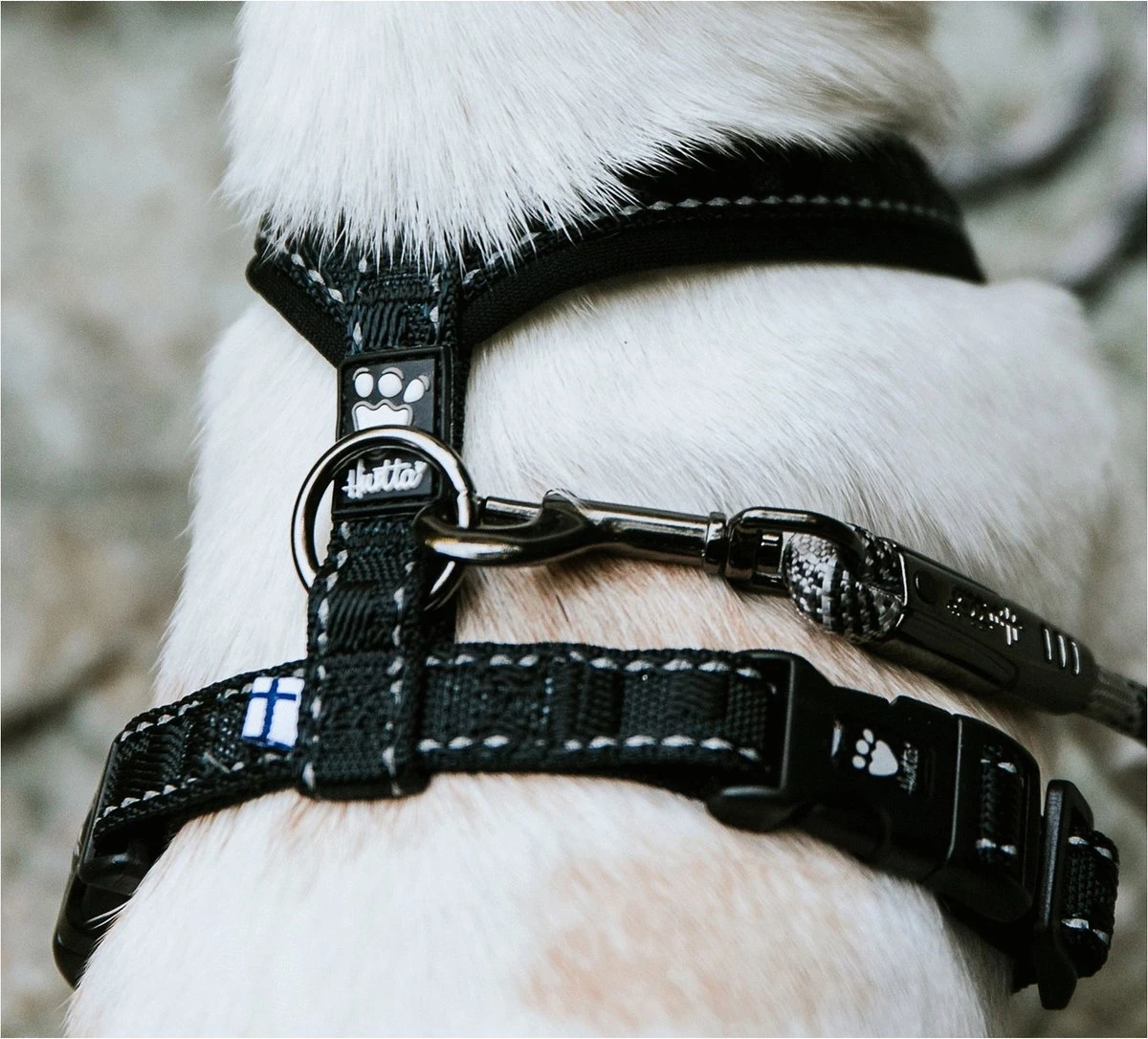 Hurtta Padded Tuig Y-Model Zwart - Hondenharnas - 55 Cm 2 Hurtta Padded Tuig Y-Model Zwart - Hondenharnas - 55 Cm - Afbeelding 2