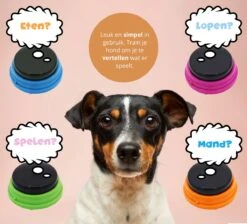 Praatknop Hond – Set Van 4 - Honden Speelgoed – Honden Training – Dogbuttons – Huisdier – Puppy Training - Hondenspeelgoed Intelligentie - Hond Opvoeden -Huisdierbenodigdheden 1200x1087 1