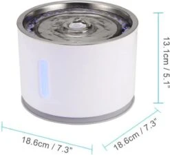 Merkloos Drinkfontein Voor Hond En Kat - RVS Waterbak - Dieren Drinkbak - Vers Water Fontein - Drinkfontein Katten- 3 Standen - 2.4 Liter - Incl. 1 Koolstoffilter -Huisdierbenodigdheden 1200x1092 12