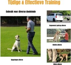 W&Z® Anti Blafband Inclusief Afstandsbediening- 3-60KG - Diervriendelijk - Zonder Schok - Vibratie/Audio/Licht - Anti Blaf Band - Water Bestendig -Huisdierbenodigdheden 1200x1092 3