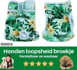 Loopsheidbroekje Hond - Bloemenprint - Maat L - Voor Grotere Teefjes - Herbruikbaar - Hondenbroekje - Hondenluier - Loopsheid - Ongesteldheid - Voorkomt Ongewenste Zwangerschappen Bij Teefjes - Milieuvriendelijk - Verantwoord - Perfecte Pasvorm -Huisdierbenodigdheden 1200x1093 11