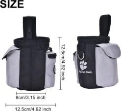 Merkloos Honden Beloningstasje - Traktatie Pouch - Voor Huisdier Training - Opbergtas Met Ingebouwde Poepzak Dispenser - Trainingzakje -Huisdierbenodigdheden 1200x1094 7