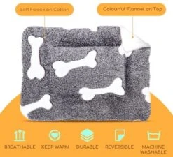 Nobleza Benchkussen - Dierenkussen - Hondenkussen - Kattenkussen - Benchmat - Dierenmat - Hondenmat - Kattenmat - Grijs - Maat S -Huisdierbenodigdheden 1200x1095 13