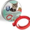 100% Natuurlijke Vlooienband - Katten - Rood - Zonder Fipronil, Flumetrine, Imidaclorid Of Diazinon - Mileuvriendelijk - Vlooien En Teken - Kattenbandje