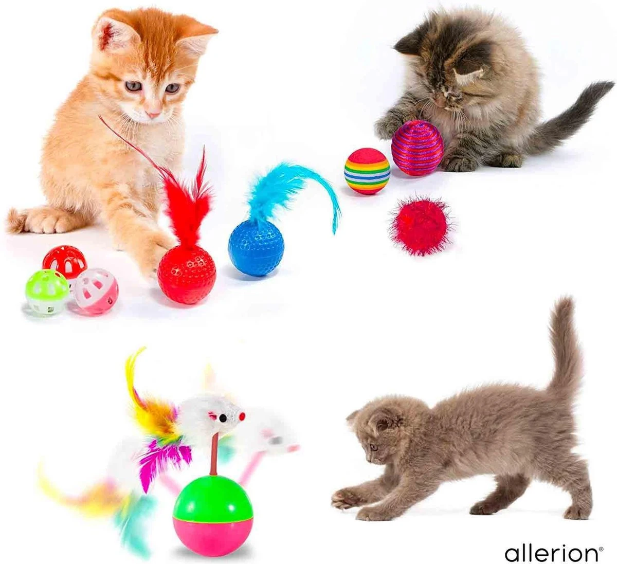 Allerion Kattenspeeltjes Set – 30-delig – Intelligentie 2 Allerion Kattenspeeltjes Set – 30-delig – Intelligentie - Afbeelding 2