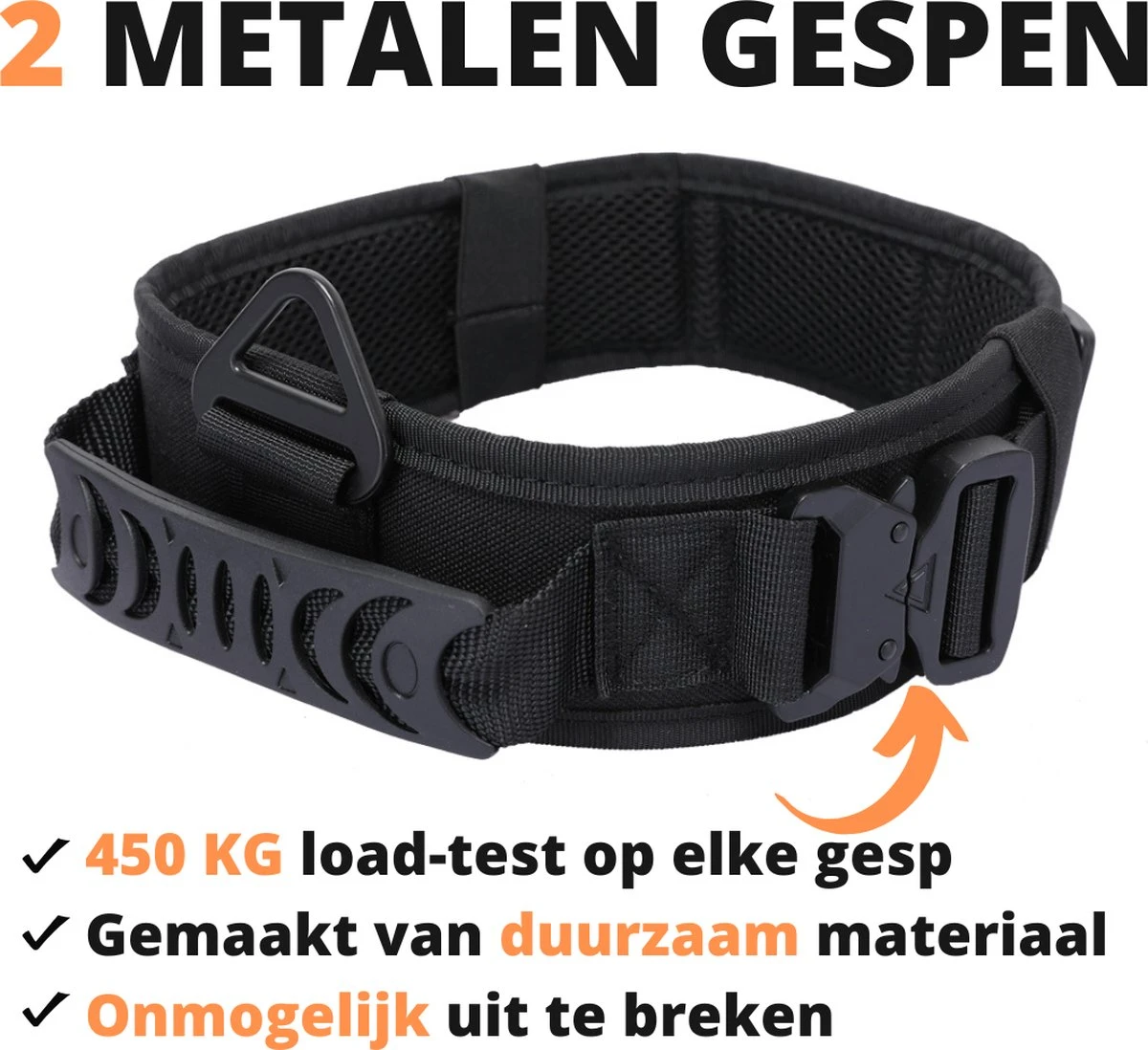 Always Prepared © Pro K9 Halsband Hond - Hals 35-55 CM - Hondenhalsband - Geschikt Voor Iedere Hondenriem - Voor Middel En Grote Honden - Best Getest 2022 - 450KG Anti Trek Test - One Size Black 2 Always Prepared © Pro K9 Halsband Hond - Hals 35-55 CM - Hondenhalsband - Geschikt Voor Iedere Hondenriem - Voor Middel En Grote Honden - Best Getest 2022 - 450KG Anti Trek Test - One Size Black - Afbeelding 2