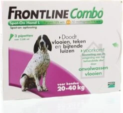 Frontline Combo - L: Van 20 Tot 40 Kg - Anti Vlooienmiddel En Tekenmiddel - Hond - 3 Pipetten 30 Frontline Combo - L: Van 20 Tot 40 Kg - Anti Vlooienmiddel En Tekenmiddel - Hond - 3 Pipetten -Huisdierbenodigdheden 1200x1100 9